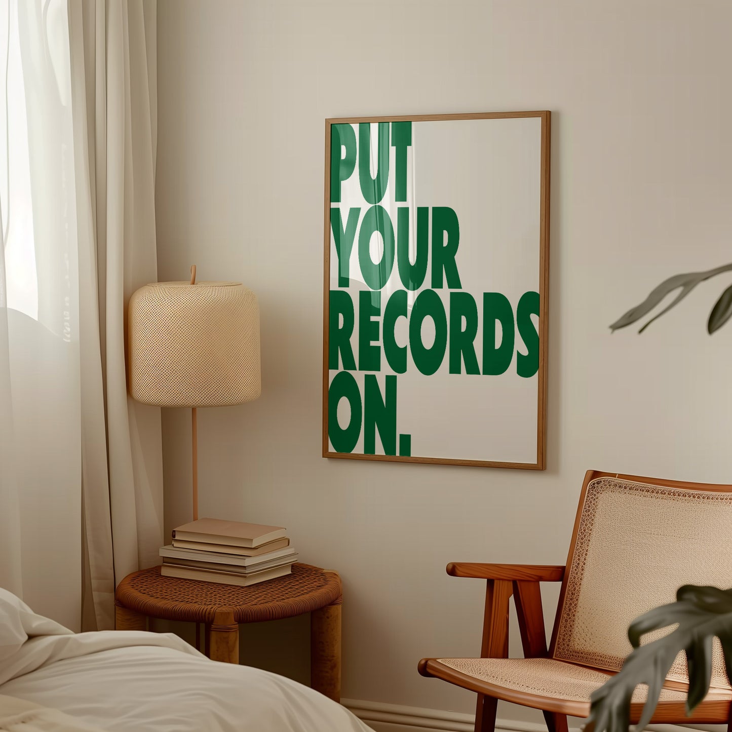 Put Your Records On Retro Music Giclée Art Print