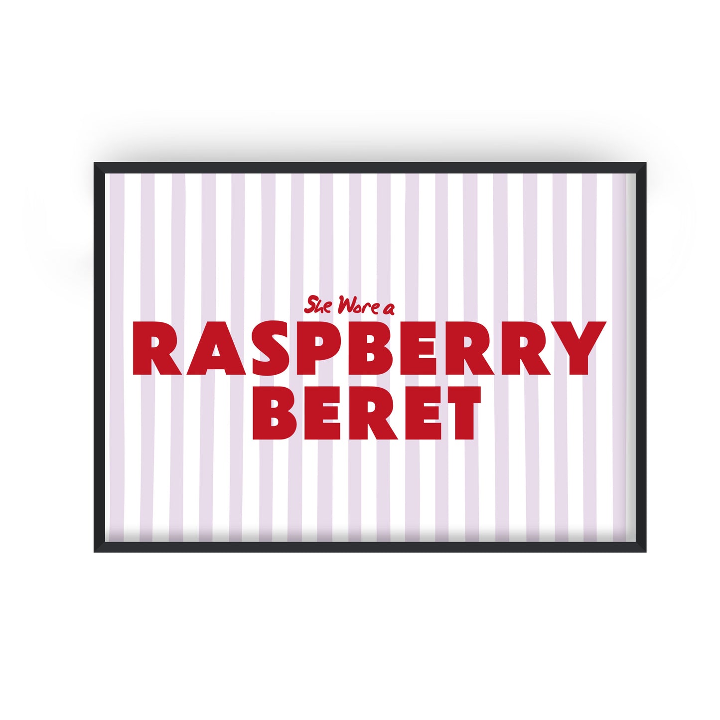Raspberry Beret Retro Music Giclée Art Print