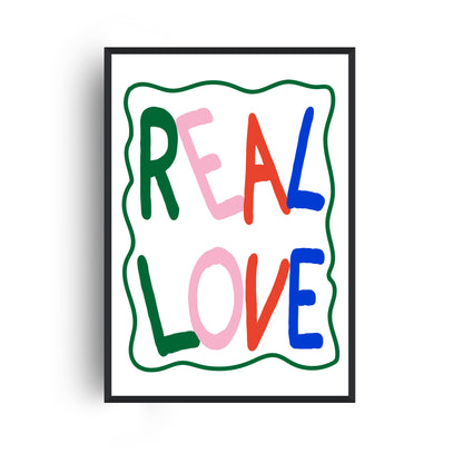 Real Love Retro Music Giclée Art Print