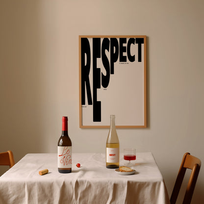 Respect Retro Music Giclée Art Print