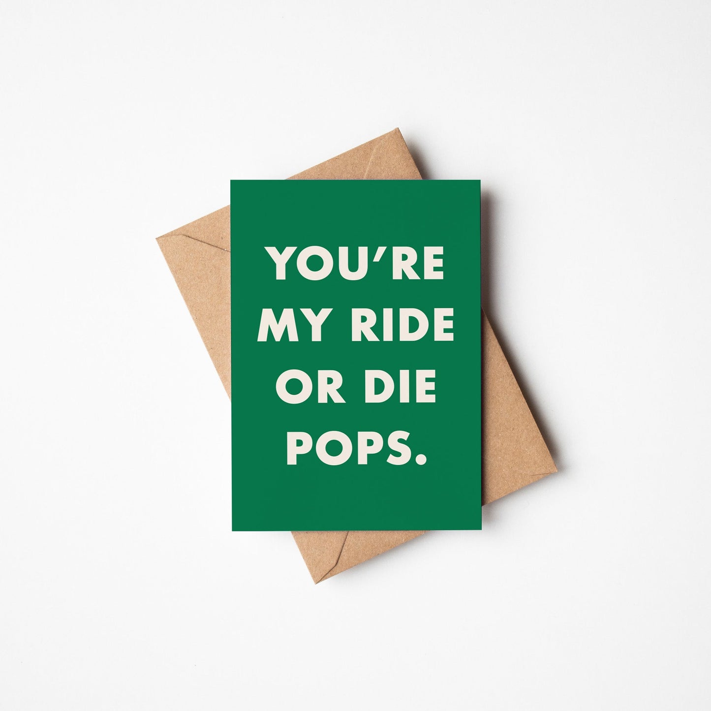 Ride Or Die Fathers Day Greetings Card