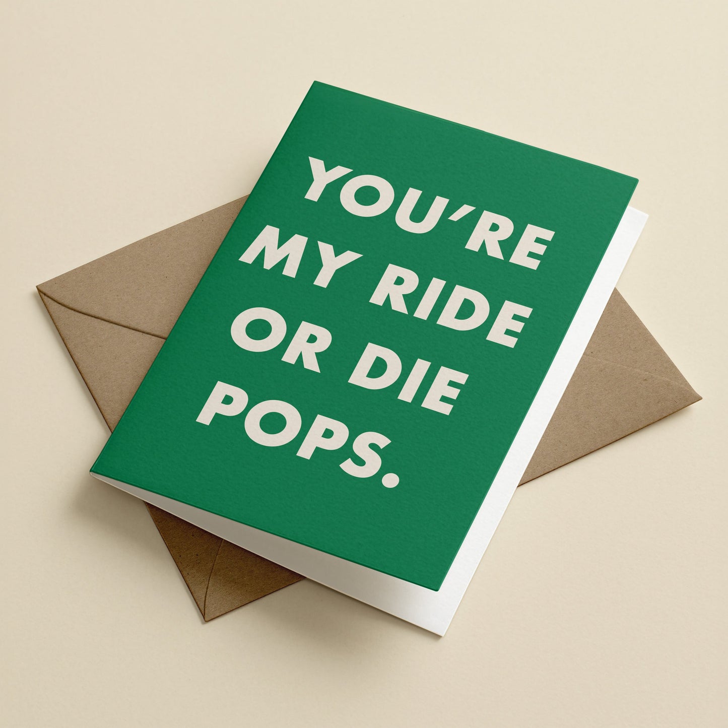 Ride Or Die Fathers Day Greetings Card
