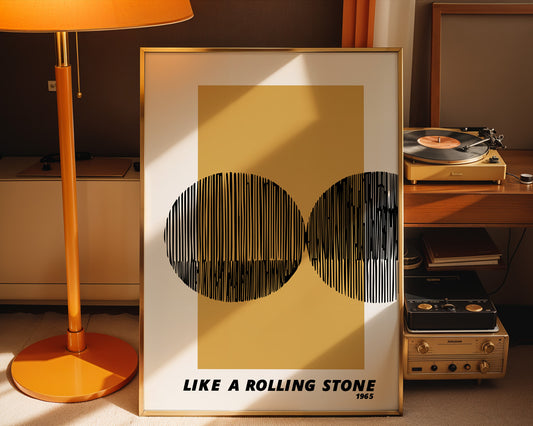 Like a rolling stone Giclée retro Art Print