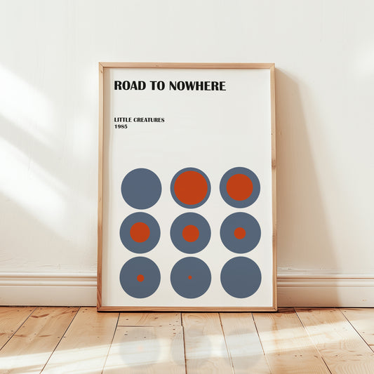 Road To Nowhere Giclée retro Art Print