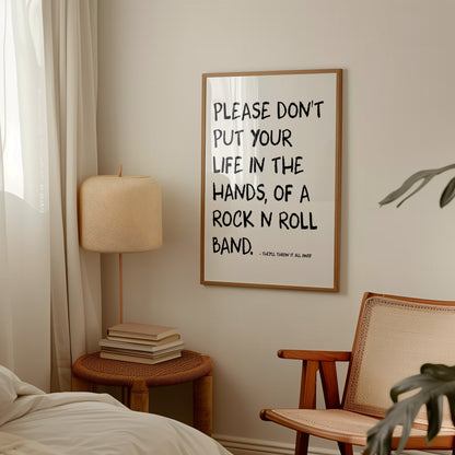 Rock n Roll Band Retro Giclée Art Print