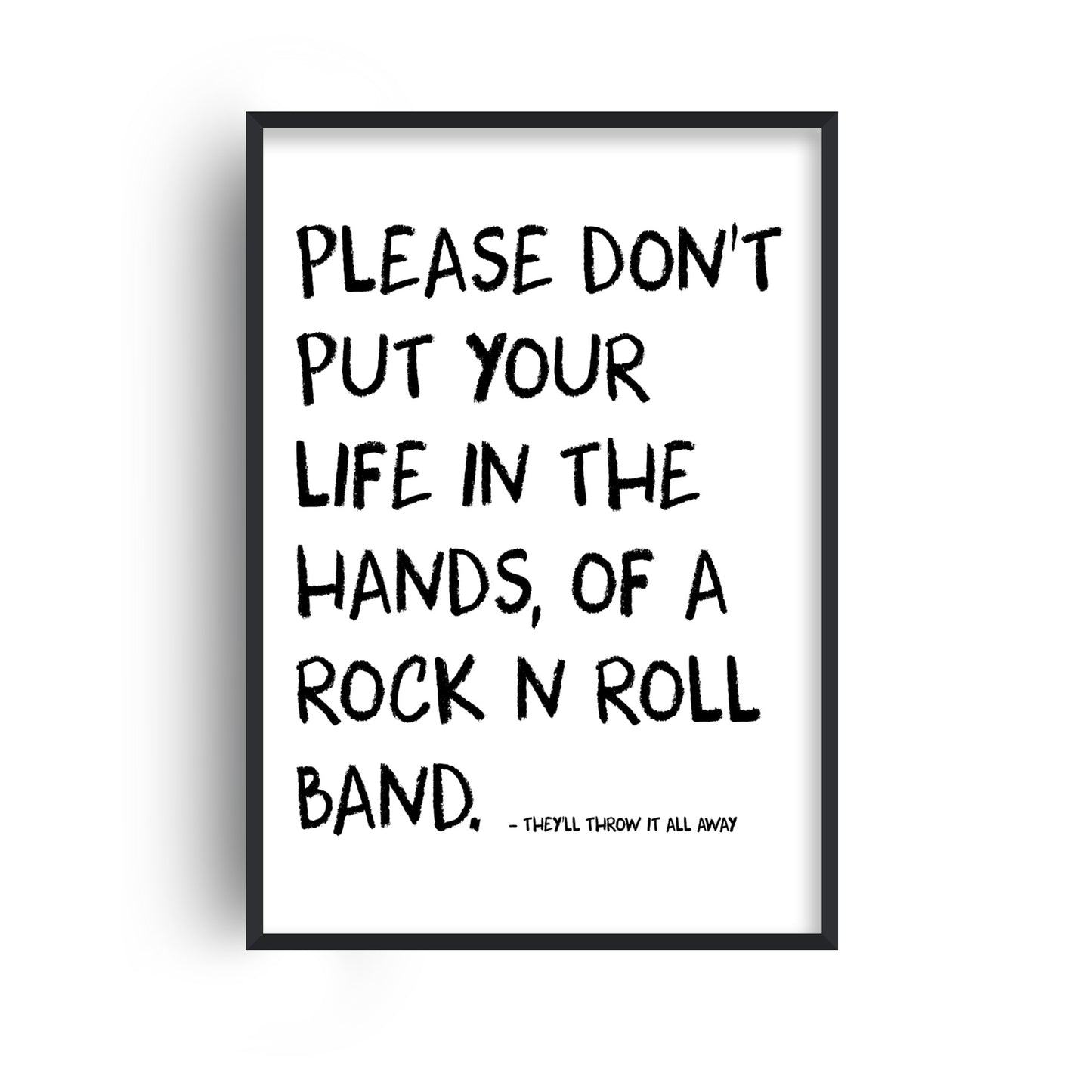 Rock n Roll Band Retro Giclée Art Print