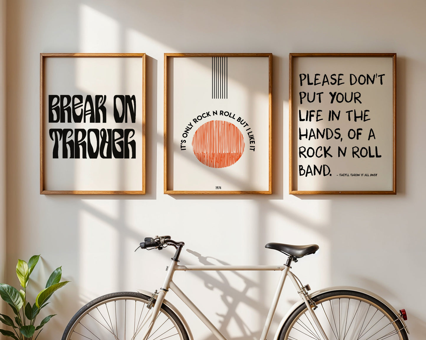 The Rock N Roll Music Art Print Gift Set(Set of 3)