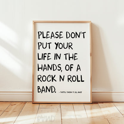Rock n Roll Band Retro Giclée Art Print