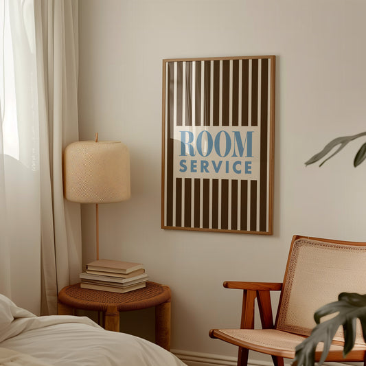 Room Service Retro Giclée Art Print