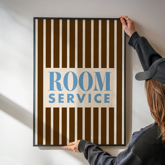 Room Service Retro Giclée Art Print