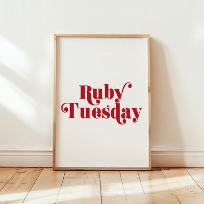Ruby Tuesday Giclée Art Print
