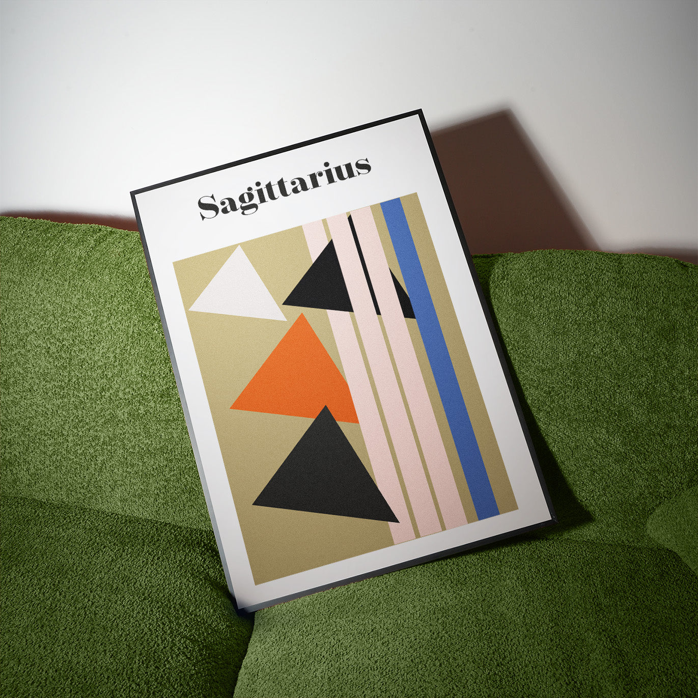 Sagittarius Zodiac Star Sign Giclée retro Art Print