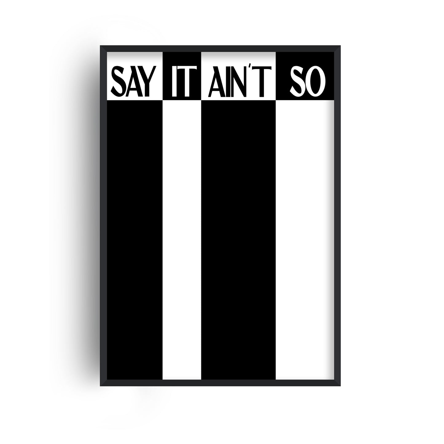 Say It Ain't So Retro Music Giclée Art Print