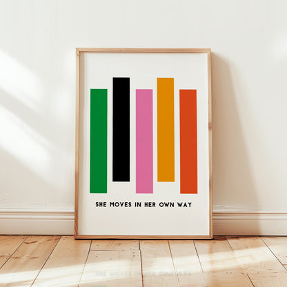 She Moves In Her Own Way Giclée Art Print