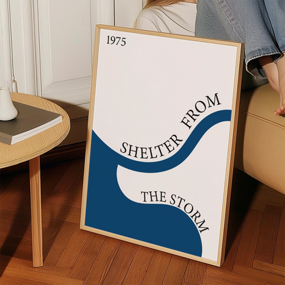 Shelter from the storm Giclée retro Art Print