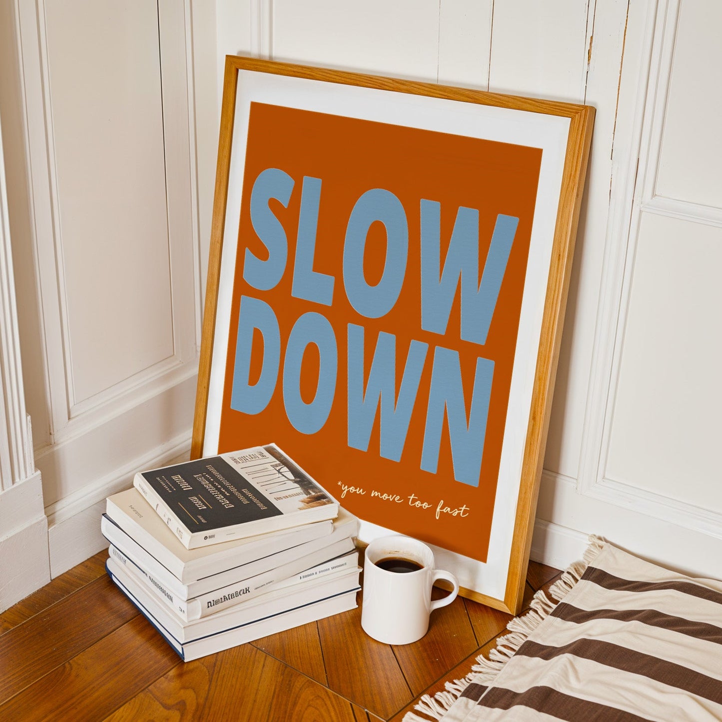 Slow Down Retro Music  Giclée Art Print