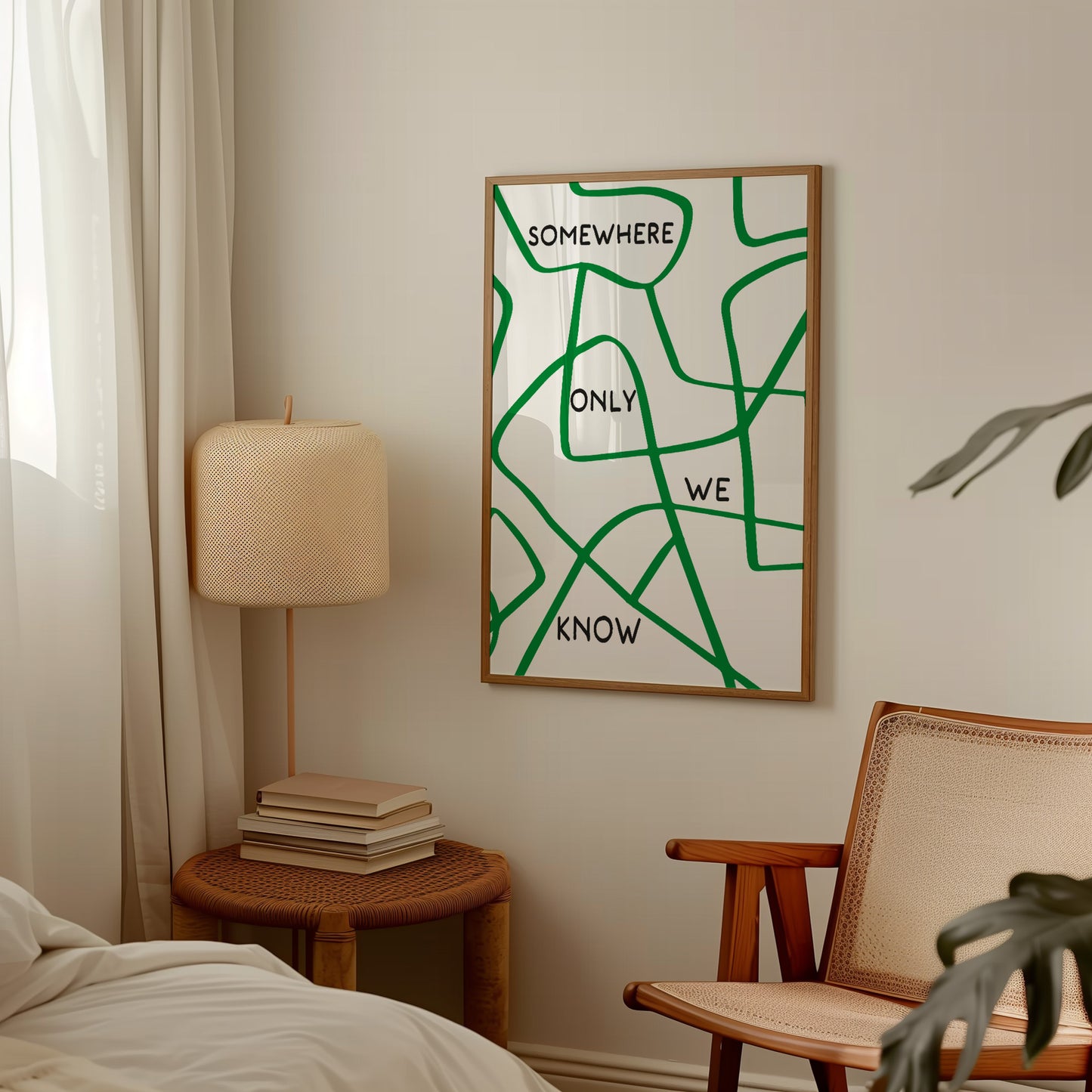 Somewhere Only We Know Retro Music Giclée Art Print