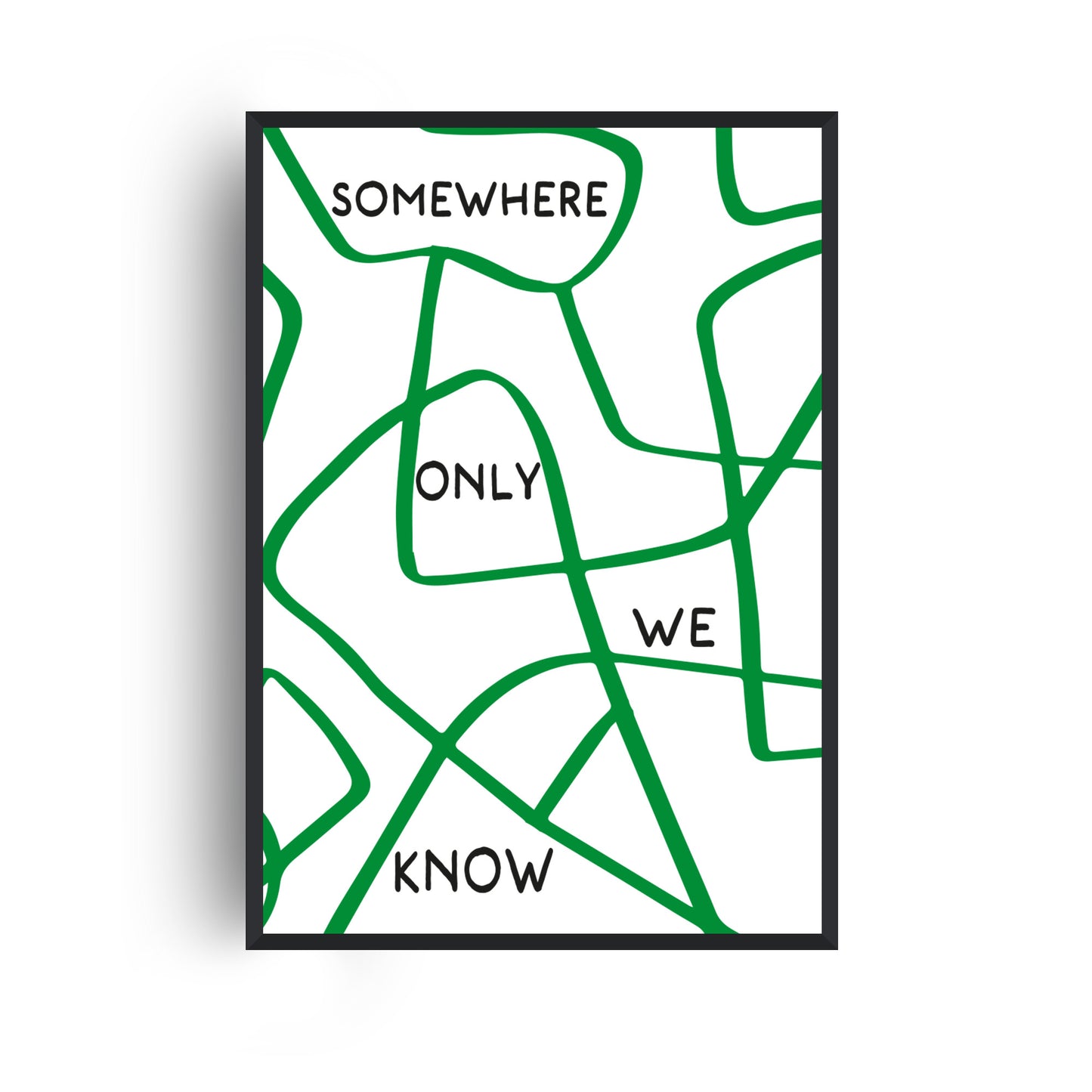 Somewhere Only We Know Retro Music Giclée Art Print