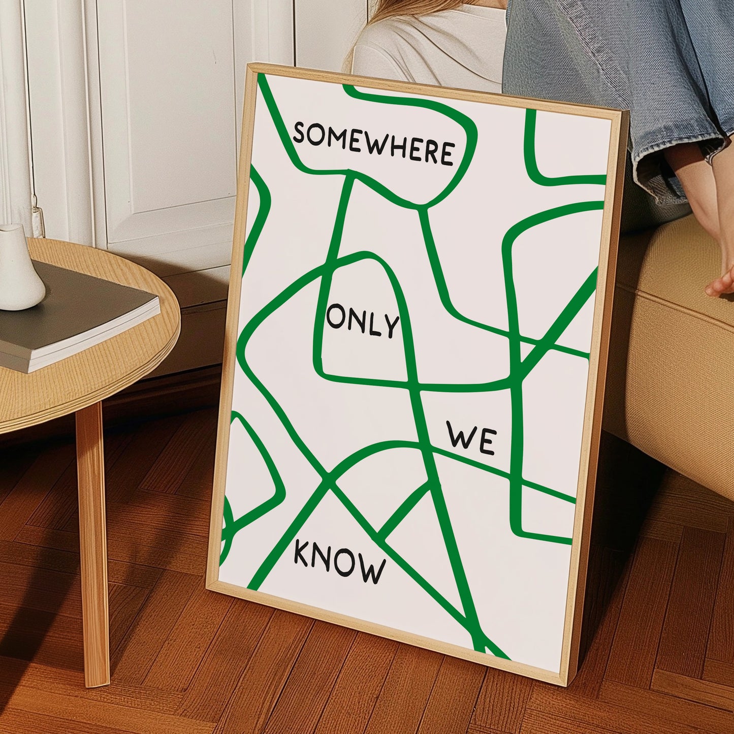 Somewhere Only We Know Retro Music Giclée Art Print