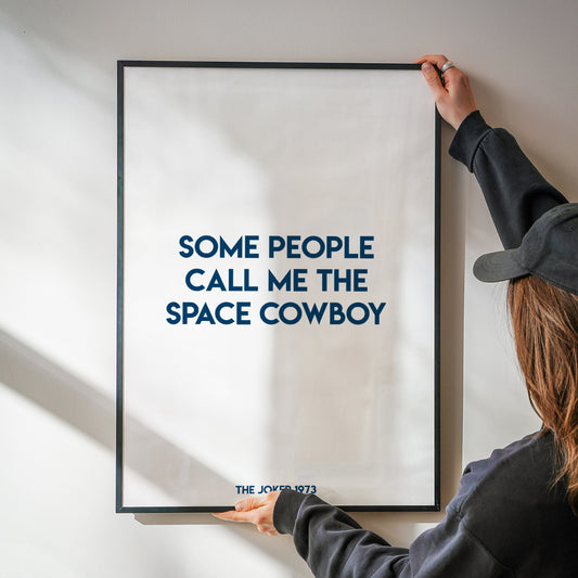 Space cowboy Giclée retro Art Print