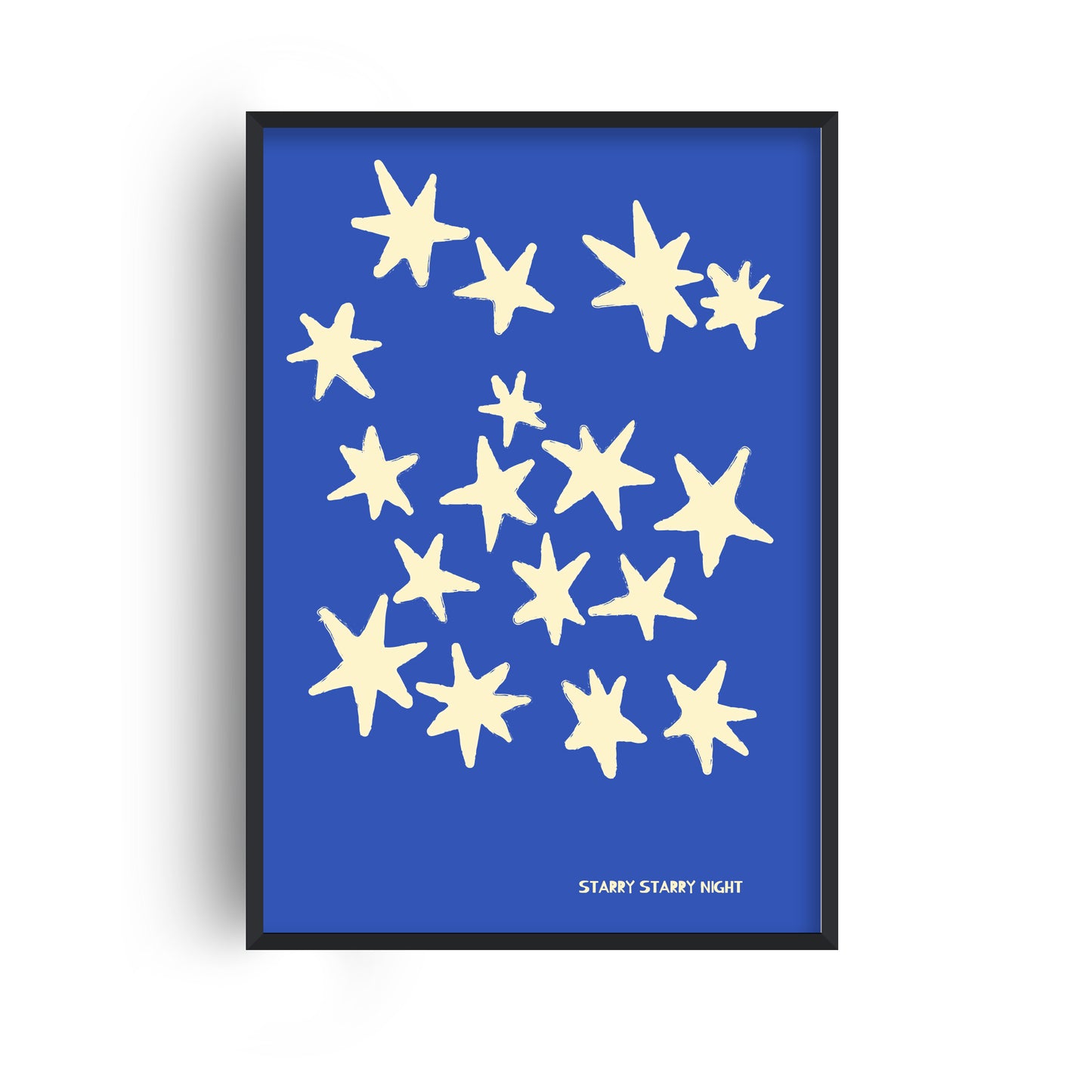 Starry Starry Night Retro Music GicléE Art Print
