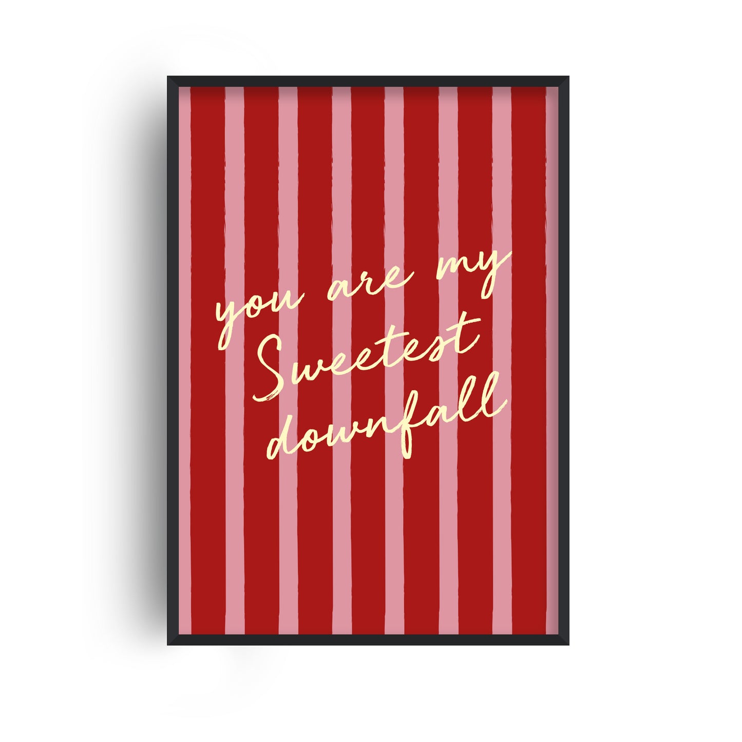 Sweetest Downfall Striped Music Giclée Art Print