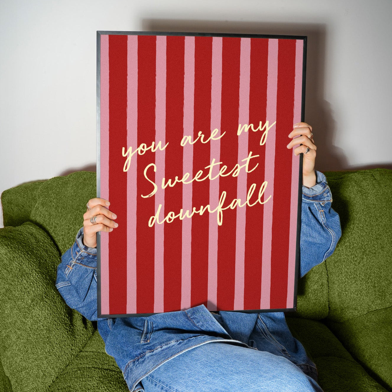 Sweetest Downfall Striped Music Giclée Art Print