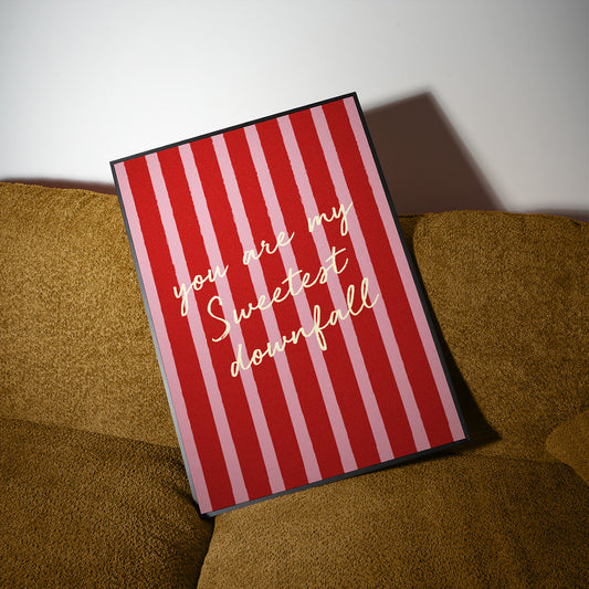 Sweetest Downfall Striped Music Giclée Art Print
