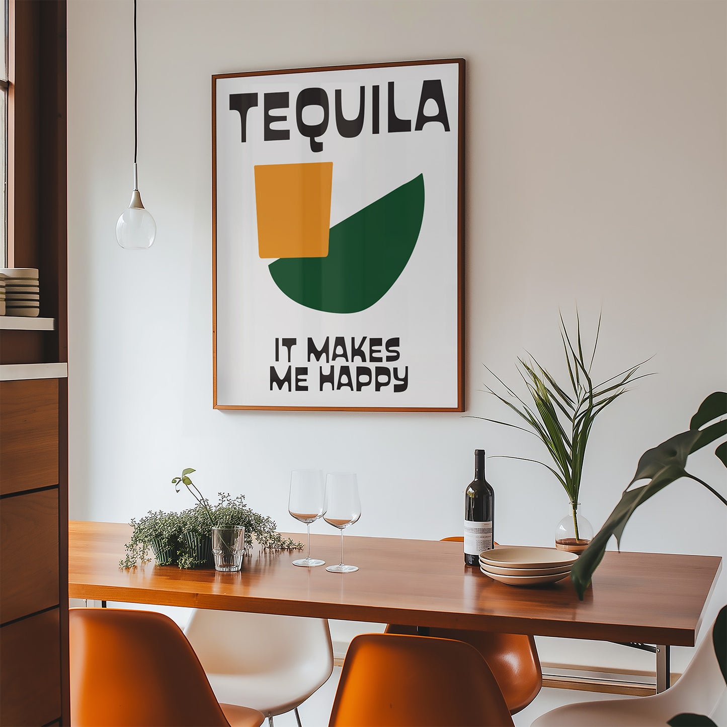 Tequila It Makes Me Happy Retro Music Giclée Art Print