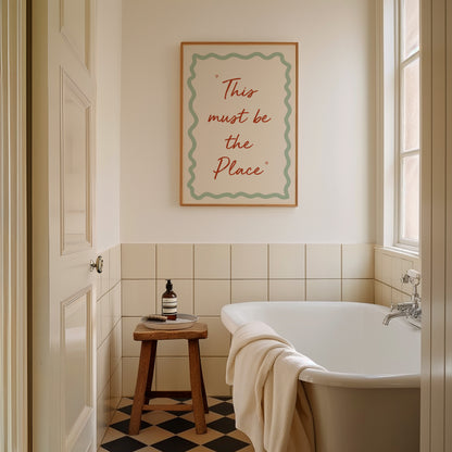 This must be the place handwritten quote Giclée Art Print