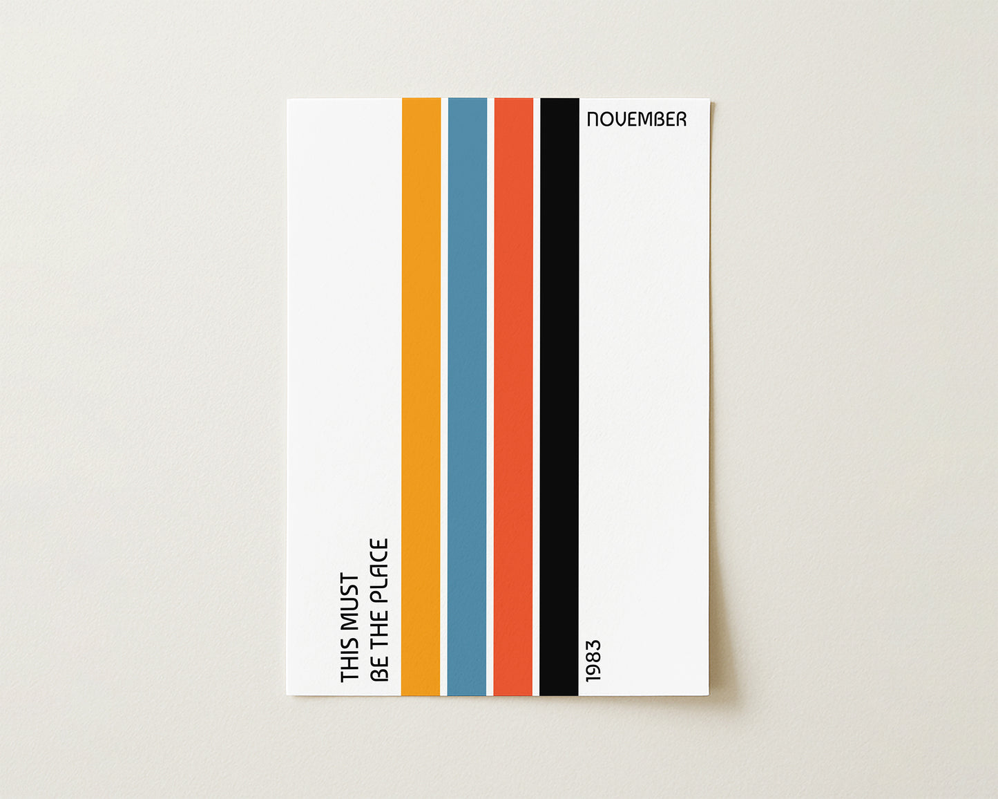 This must be the place retro Giclée Art Print