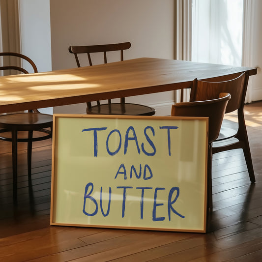 Toast and Butter Retro Giclée Art Print
