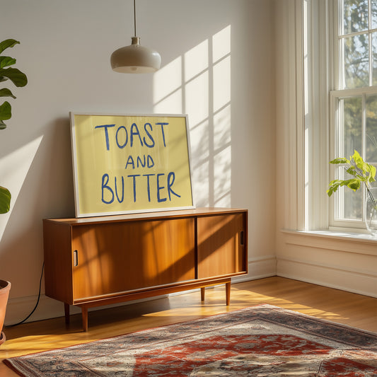 Toast and Butter Retro Giclée Art Print
