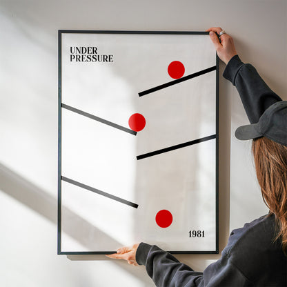Under Pressure retro Giclée Art Print