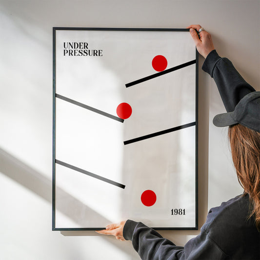 Under Pressure retro Giclée Art Print