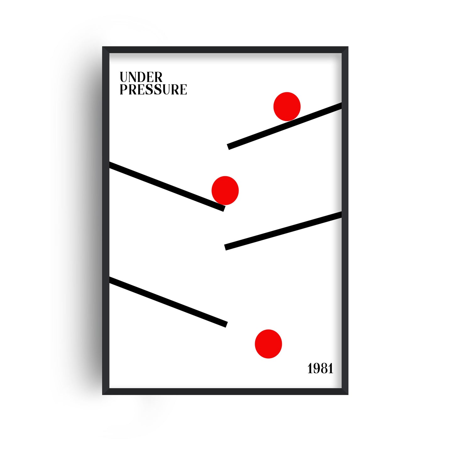Under Pressure retro Giclée Art Print