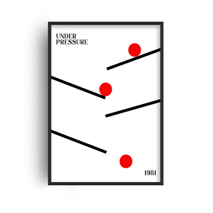 Under Pressure retro Giclée Art Print