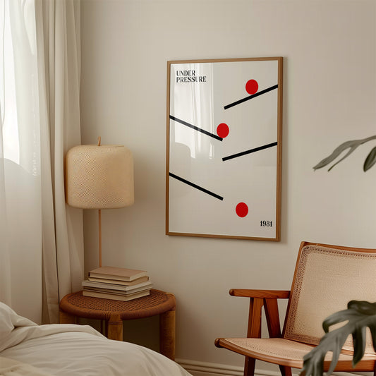 Under Pressure retro Giclée Art Print