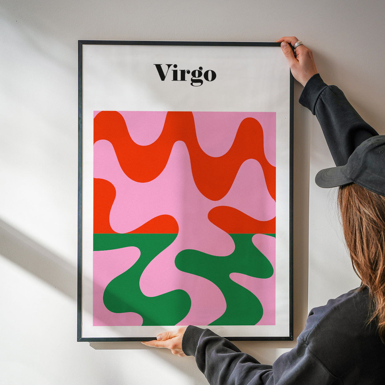 Virgo Zodiac Star Sign Giclée retro Art Print