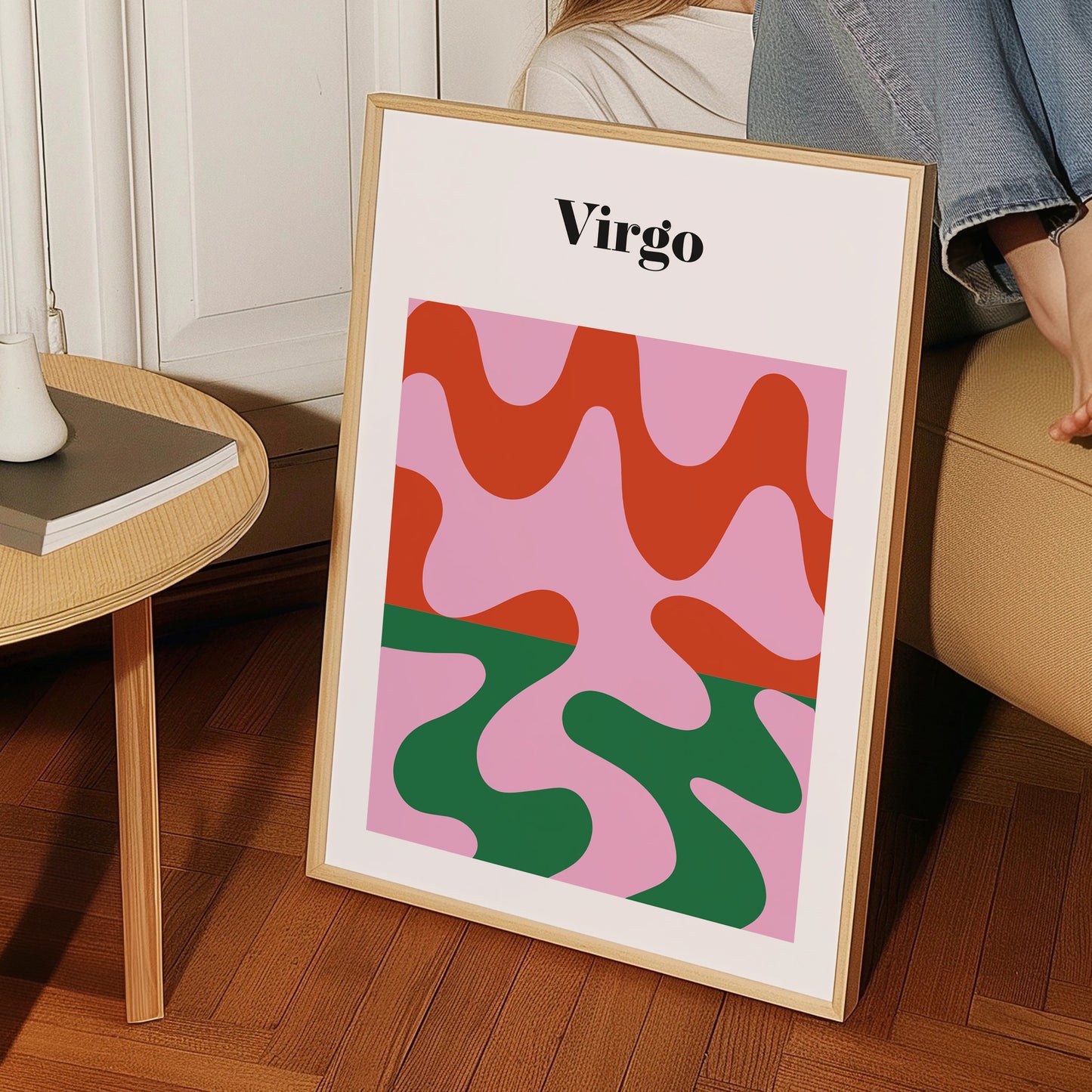 Virgo Zodiac Star Sign Giclée retro Art Print