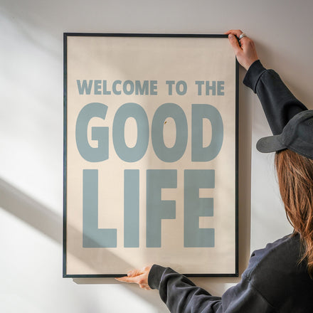 Welcome To The Good Life Retro Giclée Art Print