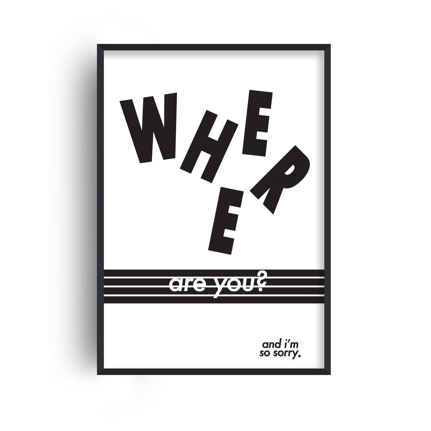 Where Are You Retro Music Giclée Art Print