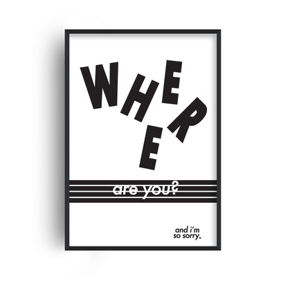 Where Are You Retro Music Giclée Art Print