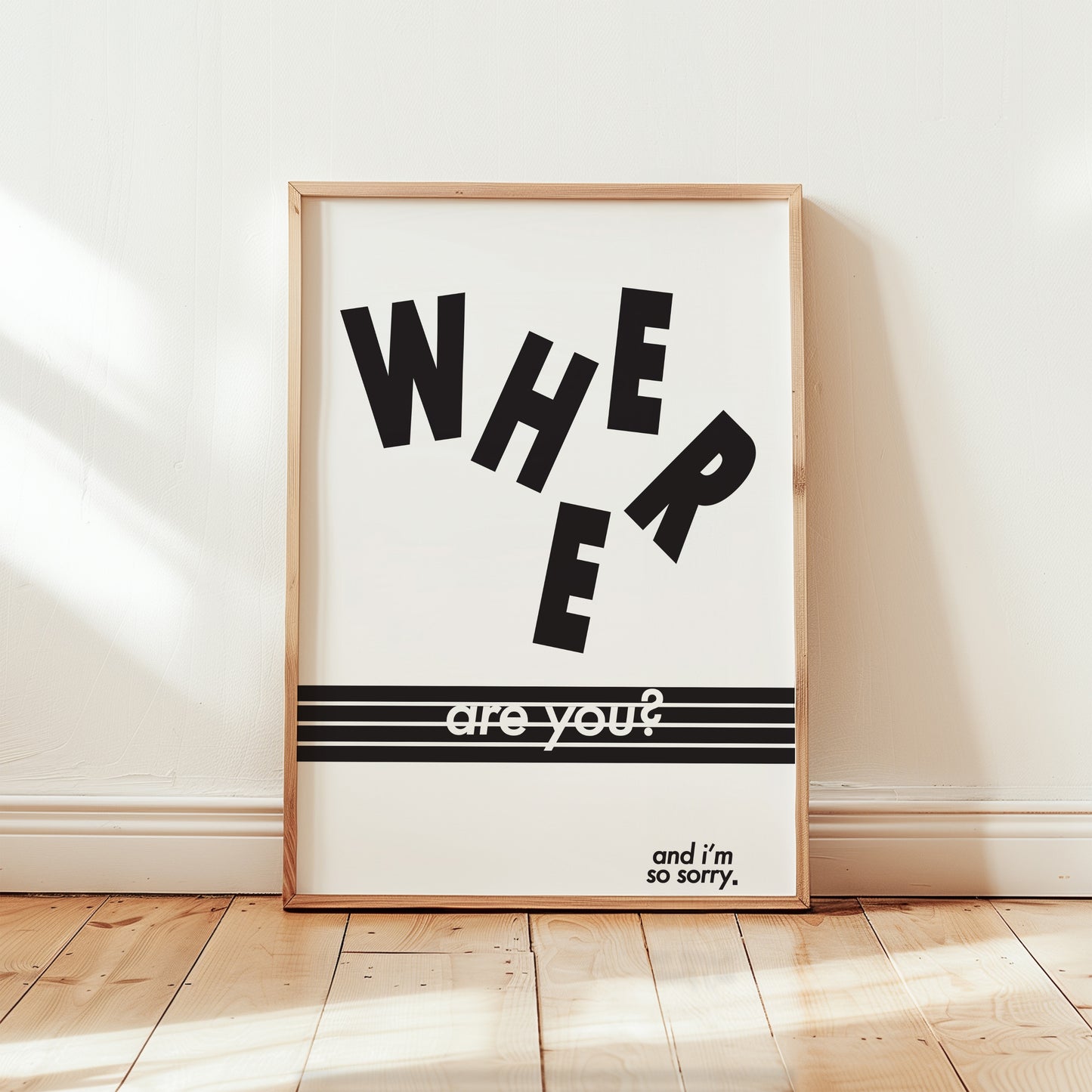Where Are You Retro Music Giclée Art Print