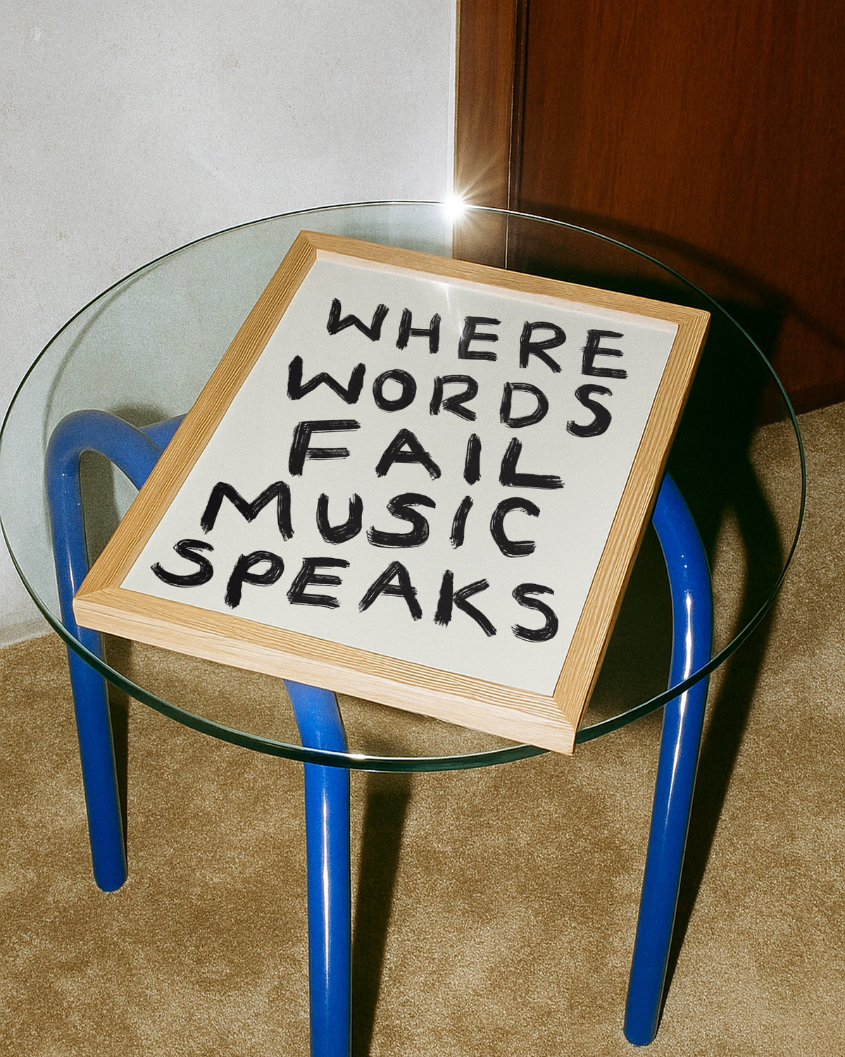 Where Words Fail, Music Speaks Quote Art Print