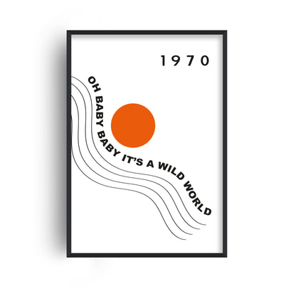 Wild World Abstract Music Retro Giclée Art Print