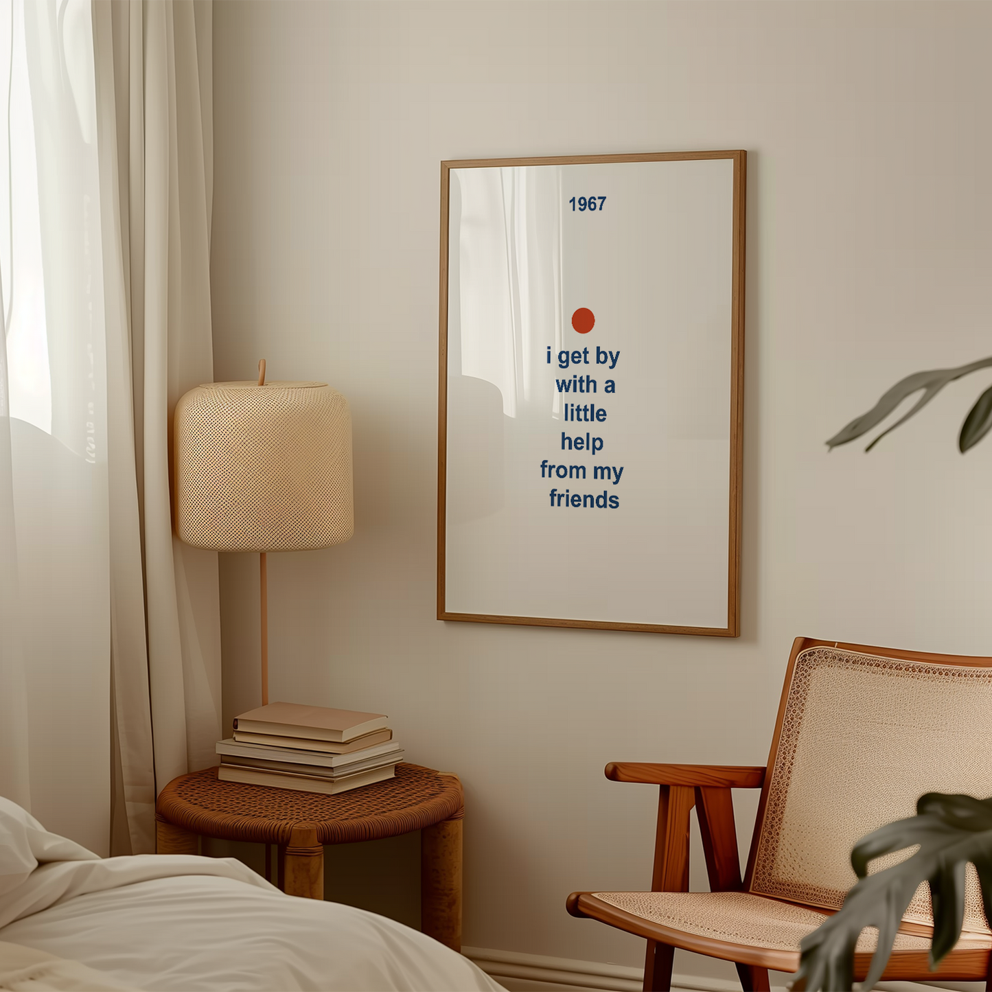 With a little help from my friends Giclée Art Print