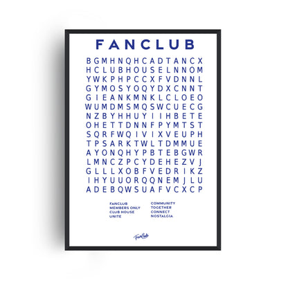 Fanclub Core Wordsearch Giclée Art Print