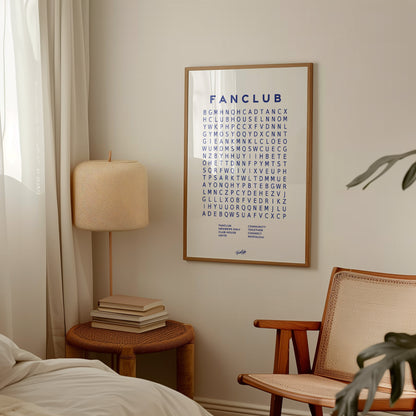 Fanclub Core Wordsearch Giclée Art Print