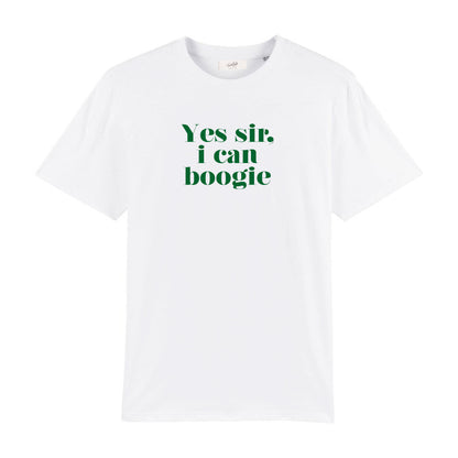 Yes sir I can Boogie retro slogan T-shirt